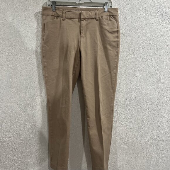 Old Navy Pixie Pants Casual Chino Mid-Rise Women's Size 8 Stretch Beige - Picture 1 of 10